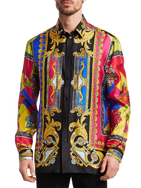 wholesale versace silk shirts